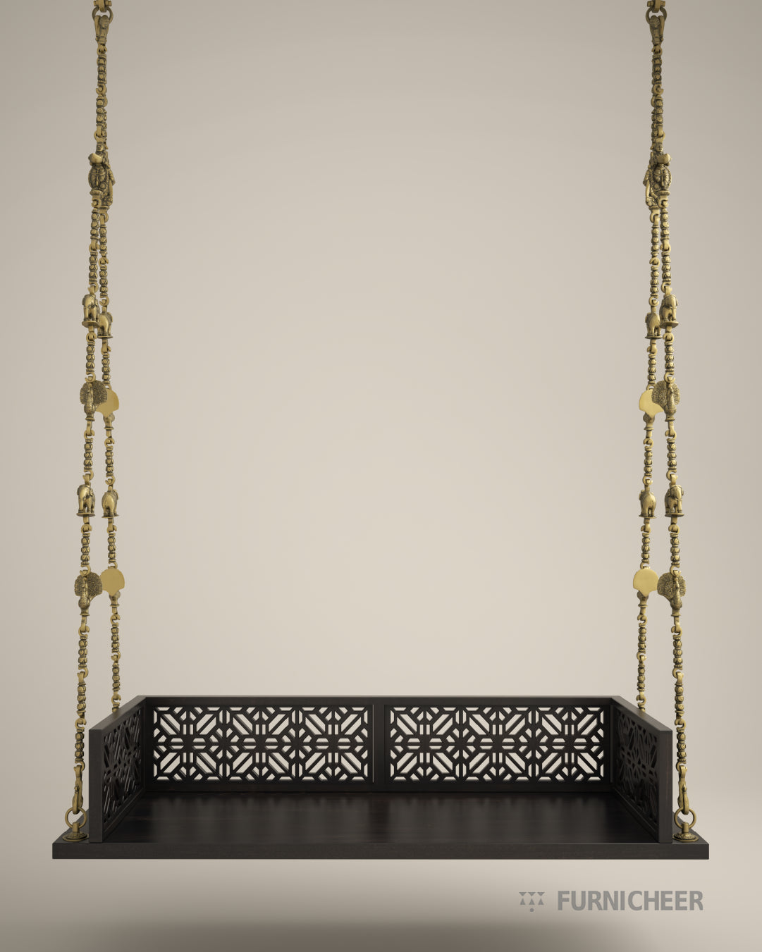 Solid Wood Hanging Swing