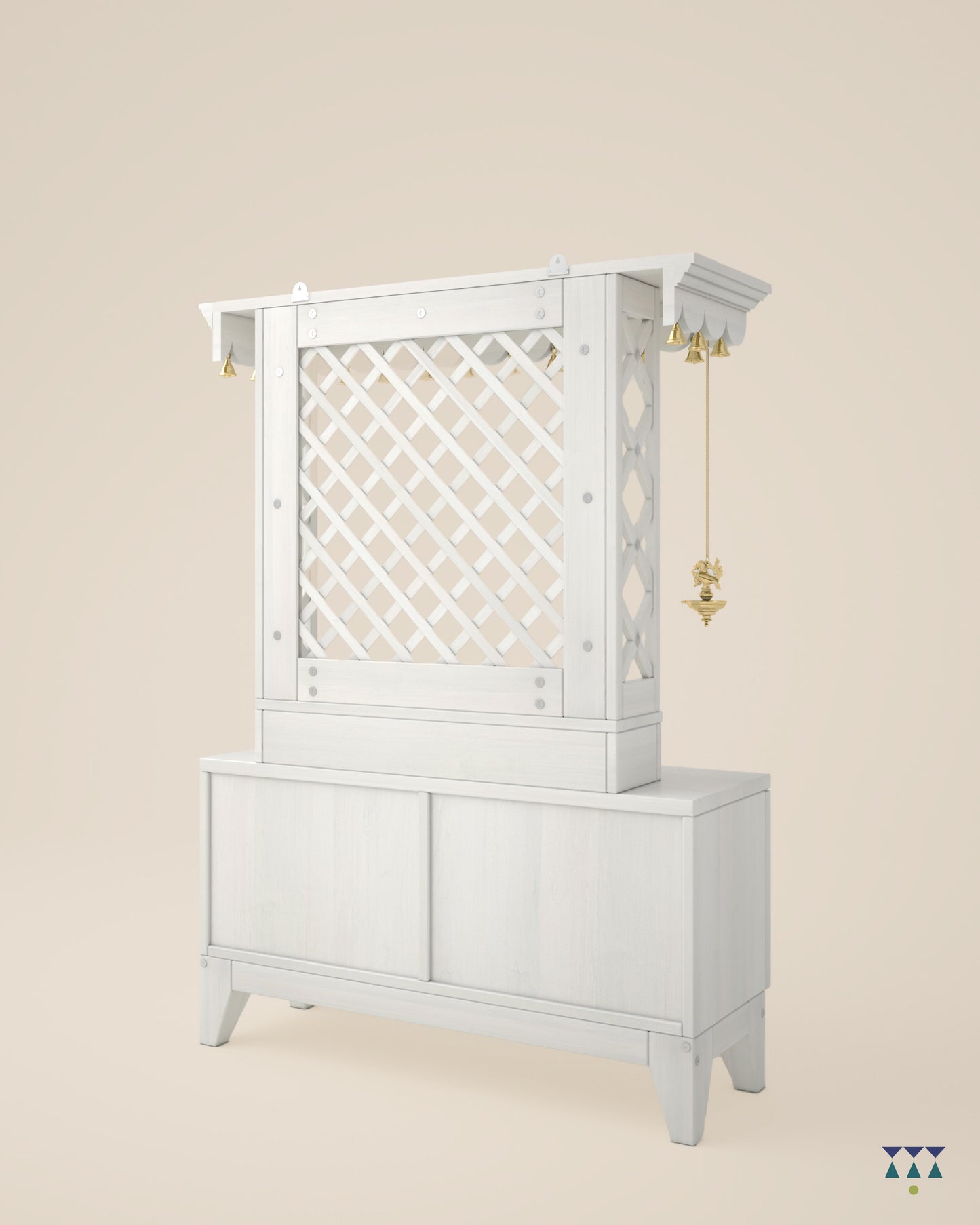 AVIGHNA - Puja Mandir for Home with Storage Unit