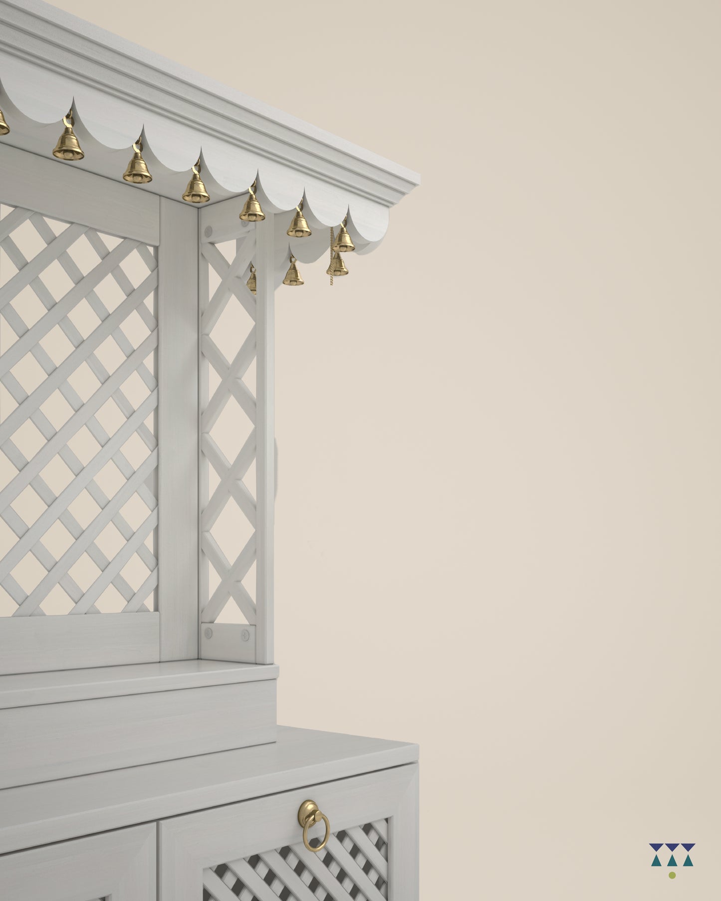 AVIGHNA - Puja Mandir for Home with Storage Unit