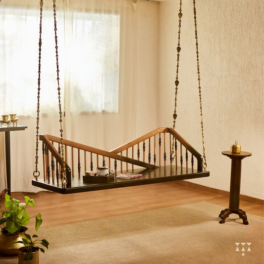Athira Patra, elegant brass chain Swing