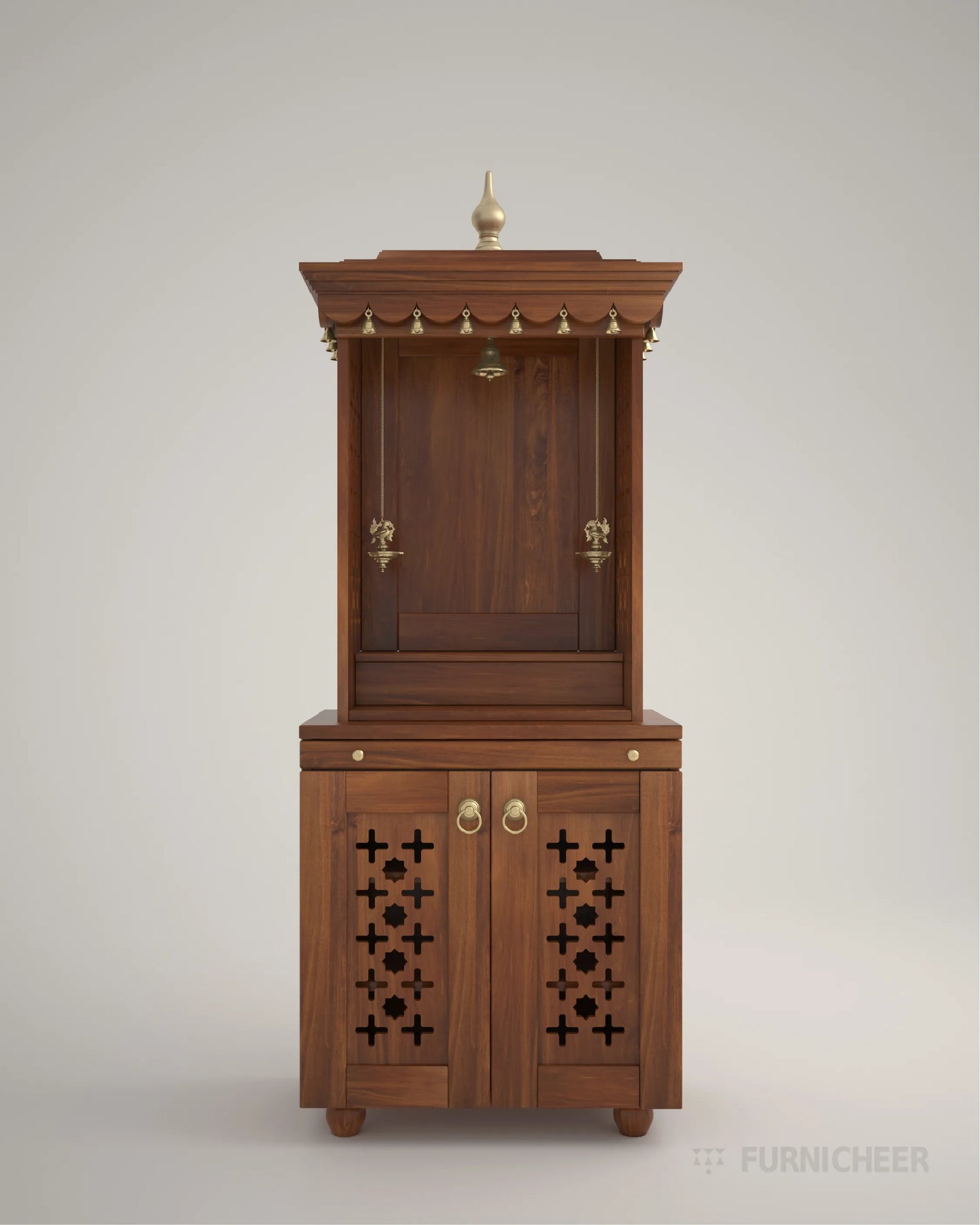 Teak Wood Mandir for Home