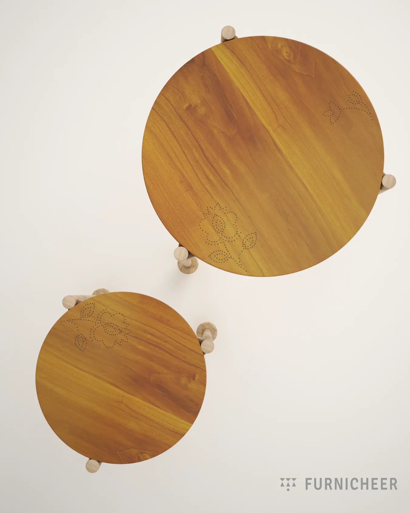 Wooden end tables for living room decor