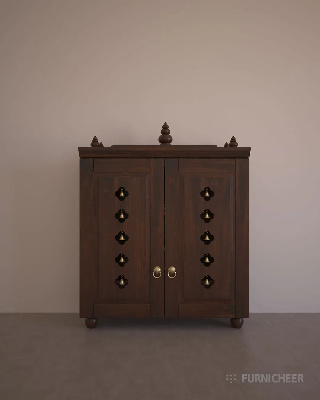 Solid Wood Table Puja Shrine