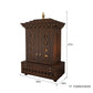 Vinayak - Ethnic Wooden Home Temple with Brass Bells and Lamps | Handcrafted Pooja Mandir for Daily Prayers, Hindu Rituals & Spiritual Decor