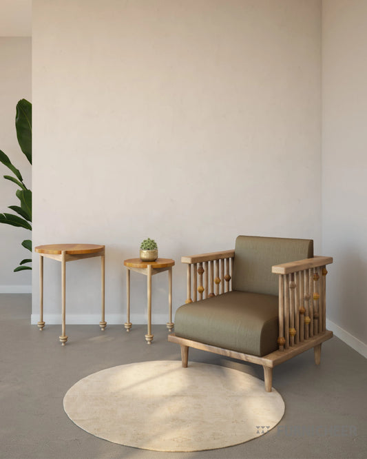 Premium Modern Wooden Armchair for Hallways