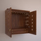 AVANEESH - Handmade Solid Wood Puja Mandir with Pullout Tray and Drawer