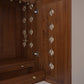 AVANEESH - Handmade Solid Wood Puja Mandir with Pullout Tray and Drawer