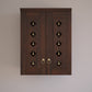 AVANEESH - Wall Mount Puja Mandir with Door Having Flower Cutouts & Bells