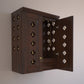 AVANEESH - Wall Mount Puja Mandir with Door Having Flower Cutouts & Bells
