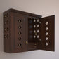 AVANEESH - Handmade Solid Wood Puja Mandir with Pullout Tray and Drawer