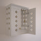 AVANEESH - Wall Mount Puja Mandir with Door Having Flower Cutouts & Bells