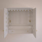 AVANEESH - Wall Mount Puja Mandir with Door Having Flower Cutouts & Bells