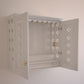 AVANEESH - Wall Mount Puja Mandir with Door Having Flower Cutouts & Bells
