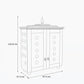GAURIK - Handcrafted Solid Wood 2-Step Puja Temple Mandir with Drawer