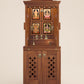GAURYA - Beautiful Free Standing Puja Mandapam with Doors & Brass Accents