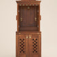 GAURYA - Beautiful Free Standing Puja Mandapam with Doors & Brass Accents