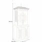 GAURYA - Beautiful Free Standing Puja Mandapam with Doors & Brass Accents