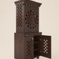 GAURYA  - Beautiful Free Standing Puja Mandapam with Doors & Brass Accents