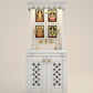 GAURYA - Beautiful Free Standing Puja Mandapam with Brass Accents & Storage Unit