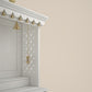 GAURYA - Beautiful Free Standing Puja Mandapam with Brass Accents & Storage Unit