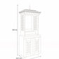 GAURYA - Beautiful Free Standing Puja Mandapam with Brass Accents & Storage Unit