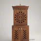 Hindu Pooja Unit with Door in Cherry Brown
