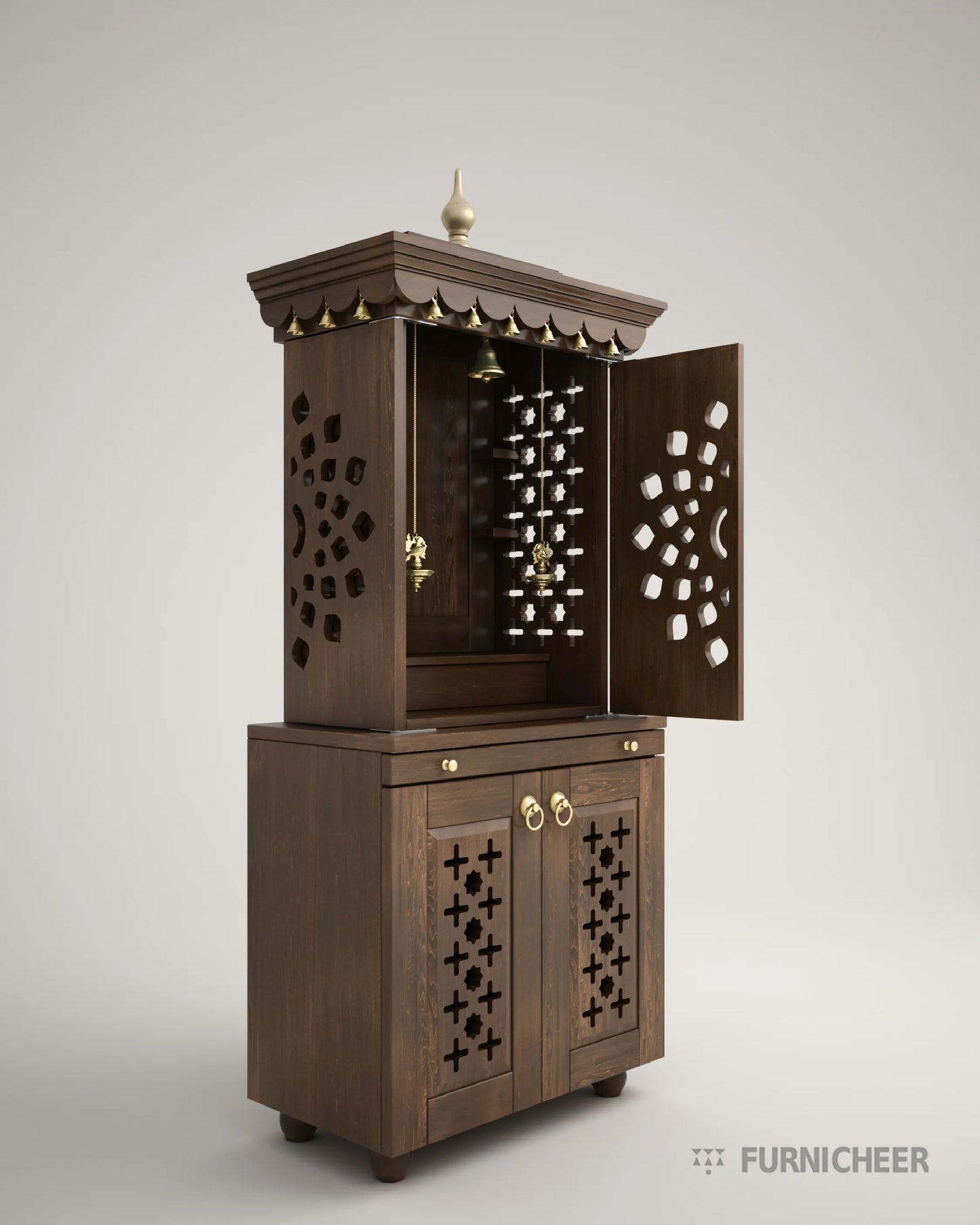Indoor Pooja Mandir with Door