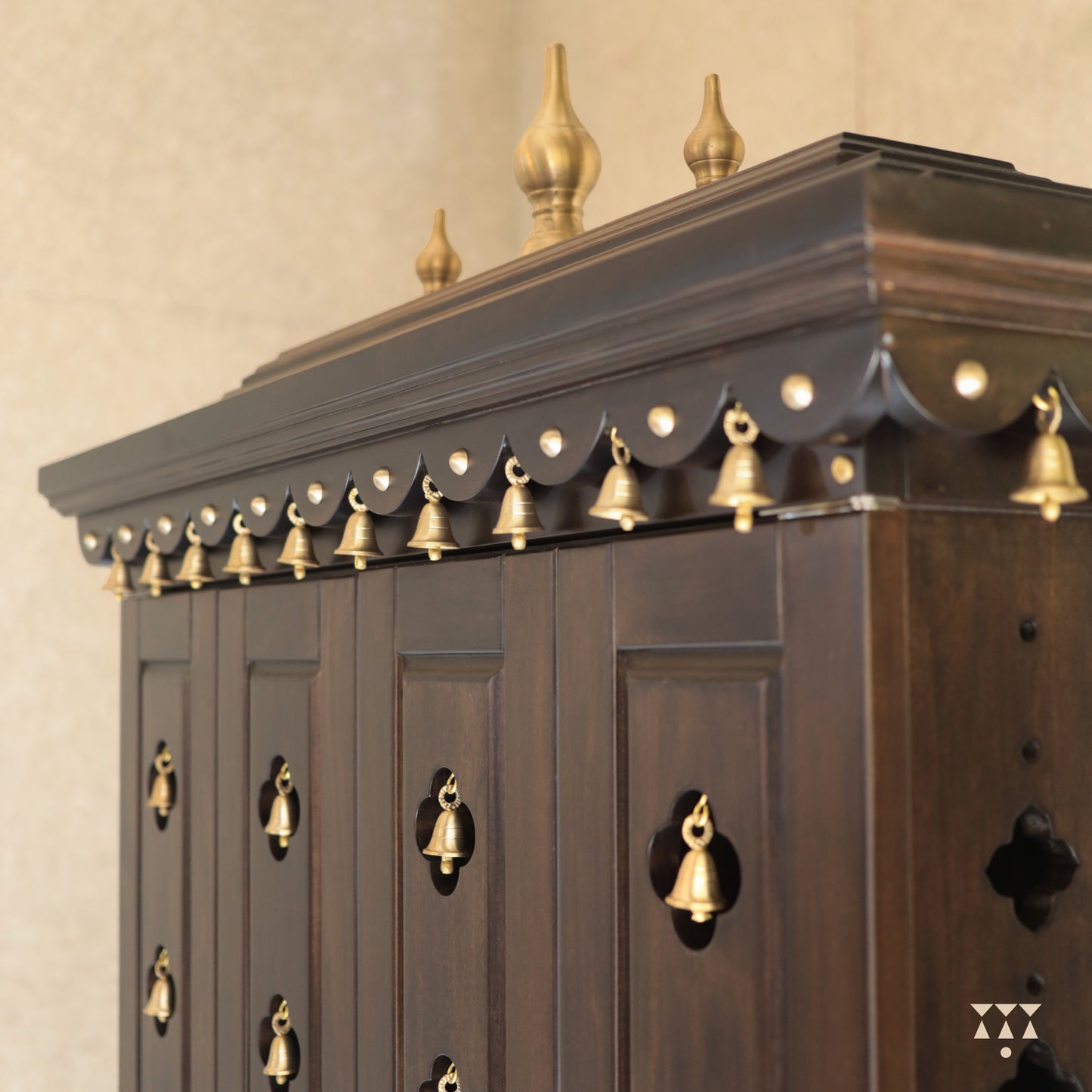Lambodara | Spacious Wooden Home Mandir