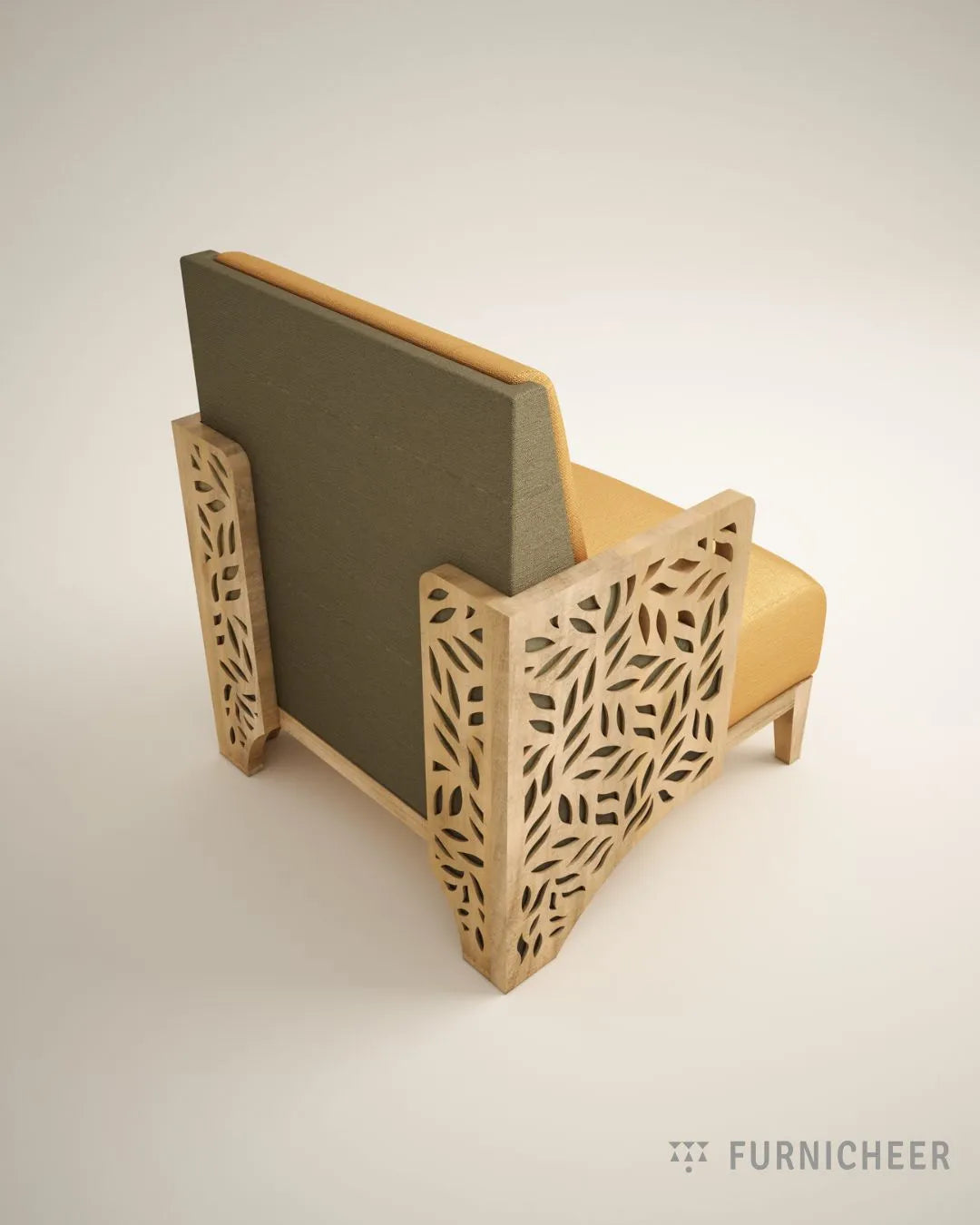 Luxury Wooden Armchair