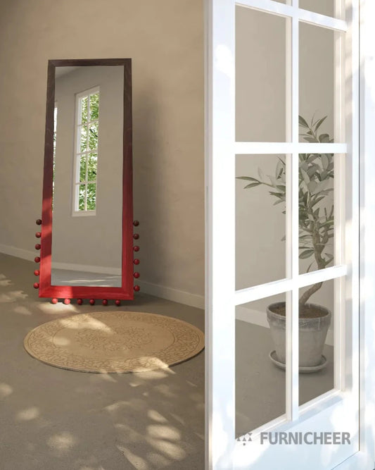 Wood Free Standing Mirror Frame 