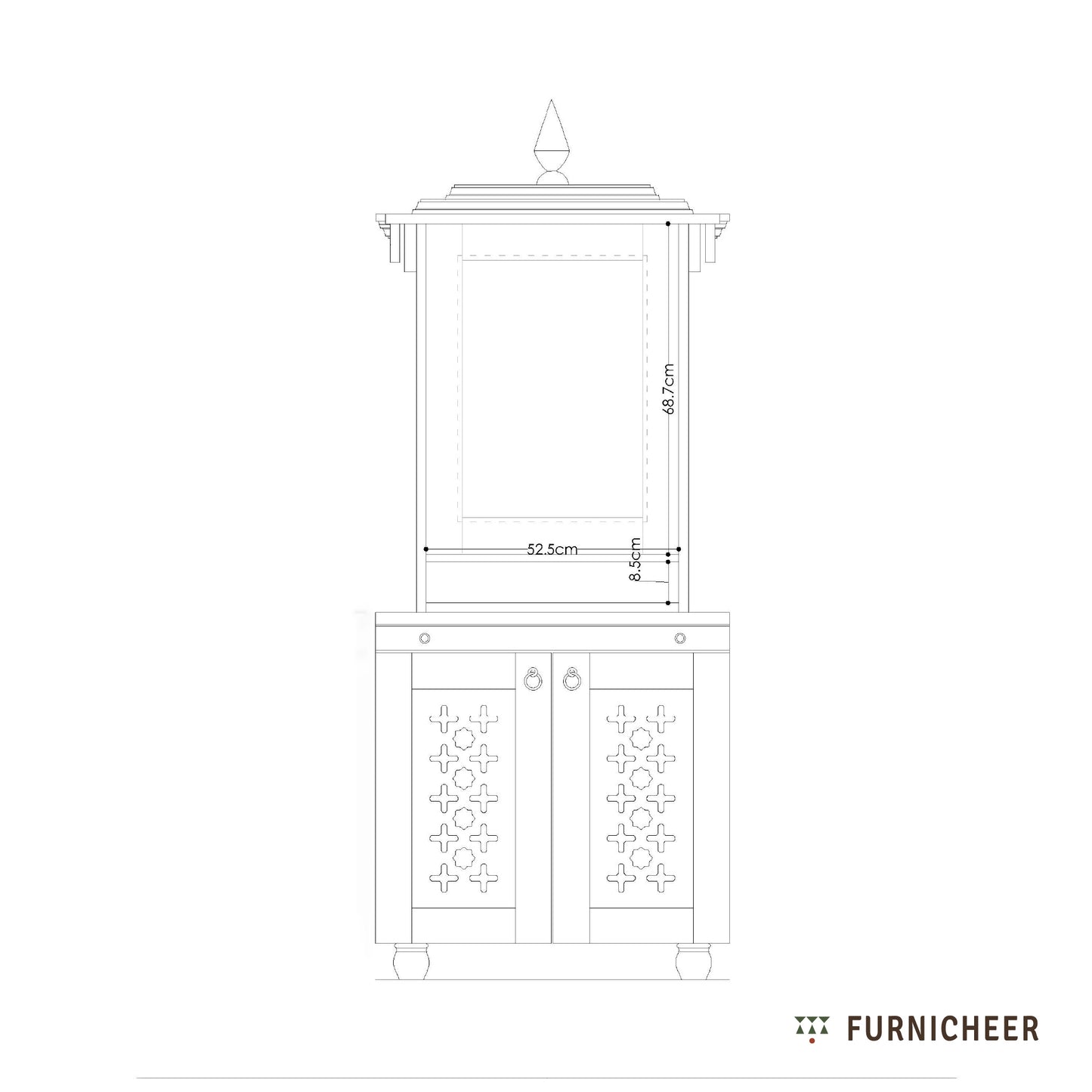 Morya | Wooden Mandir for home