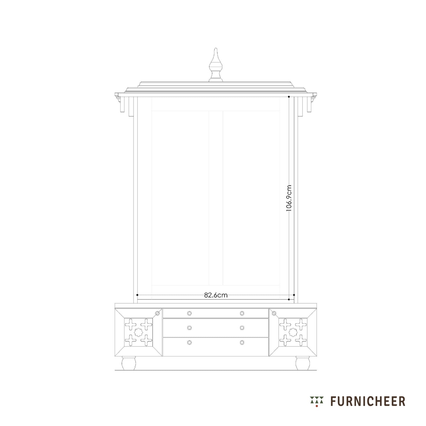 Amod, Temple & prayer alter