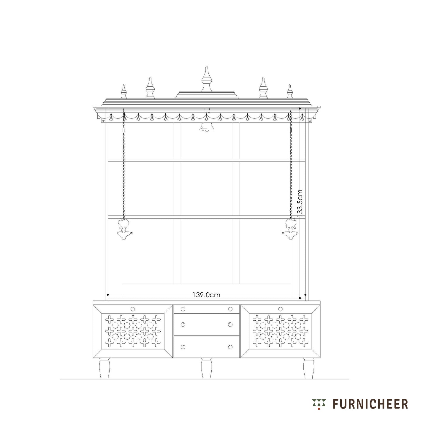 Vignaharta, a grand Mandir for home