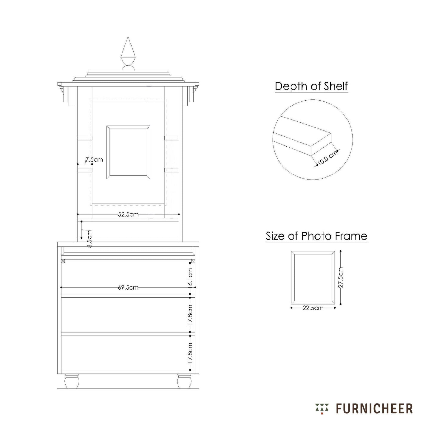 Morya | Wooden Mandir for home