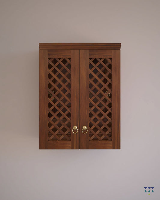 NANDANA - Puja Mandayam for Home with Brass Accents