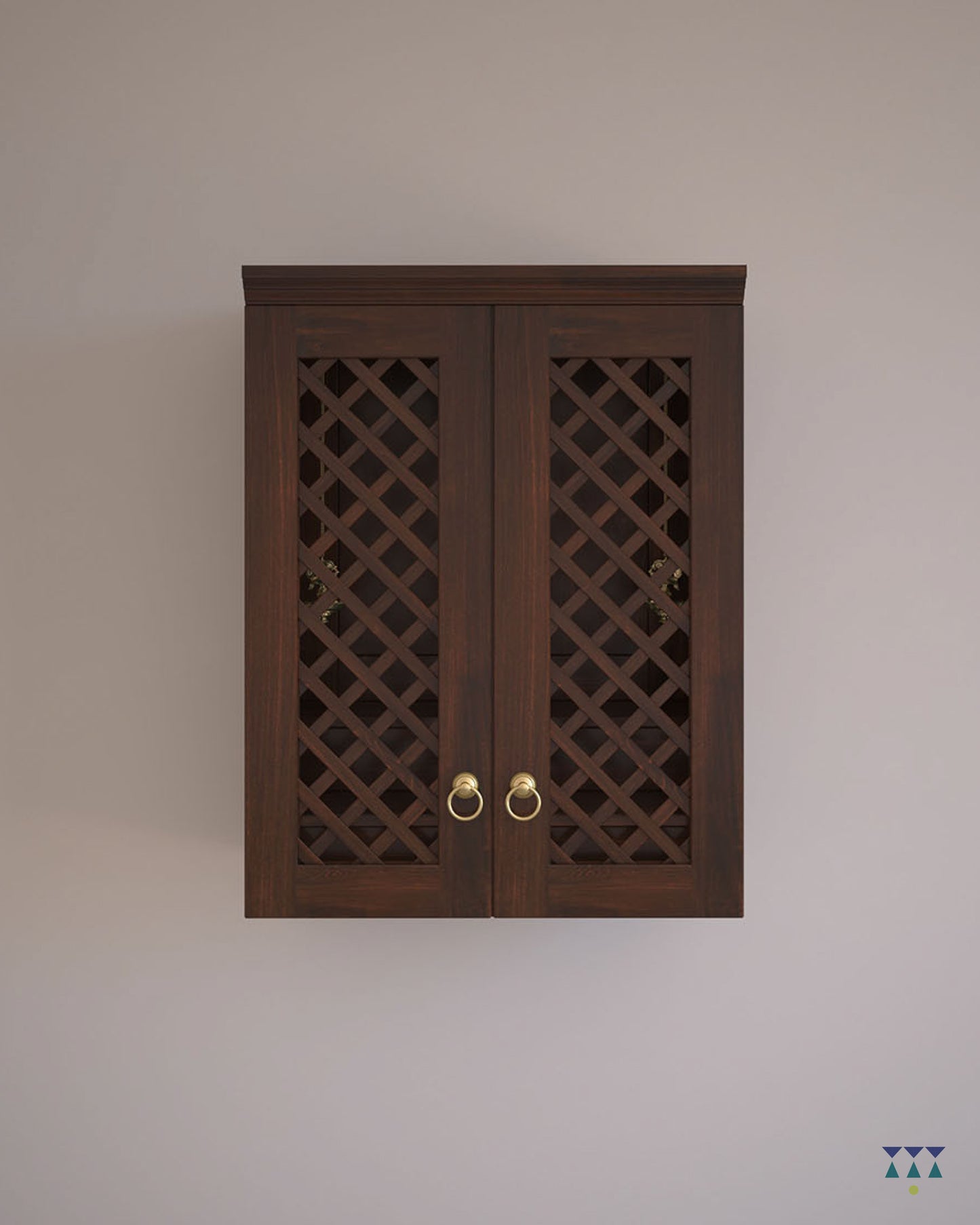 NANDANA - Puja Mandayam for Home with Brass Accents