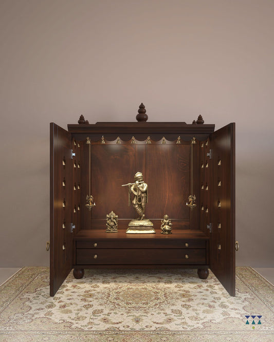 Ojas Temple - Walnut Brown Color & Large Size