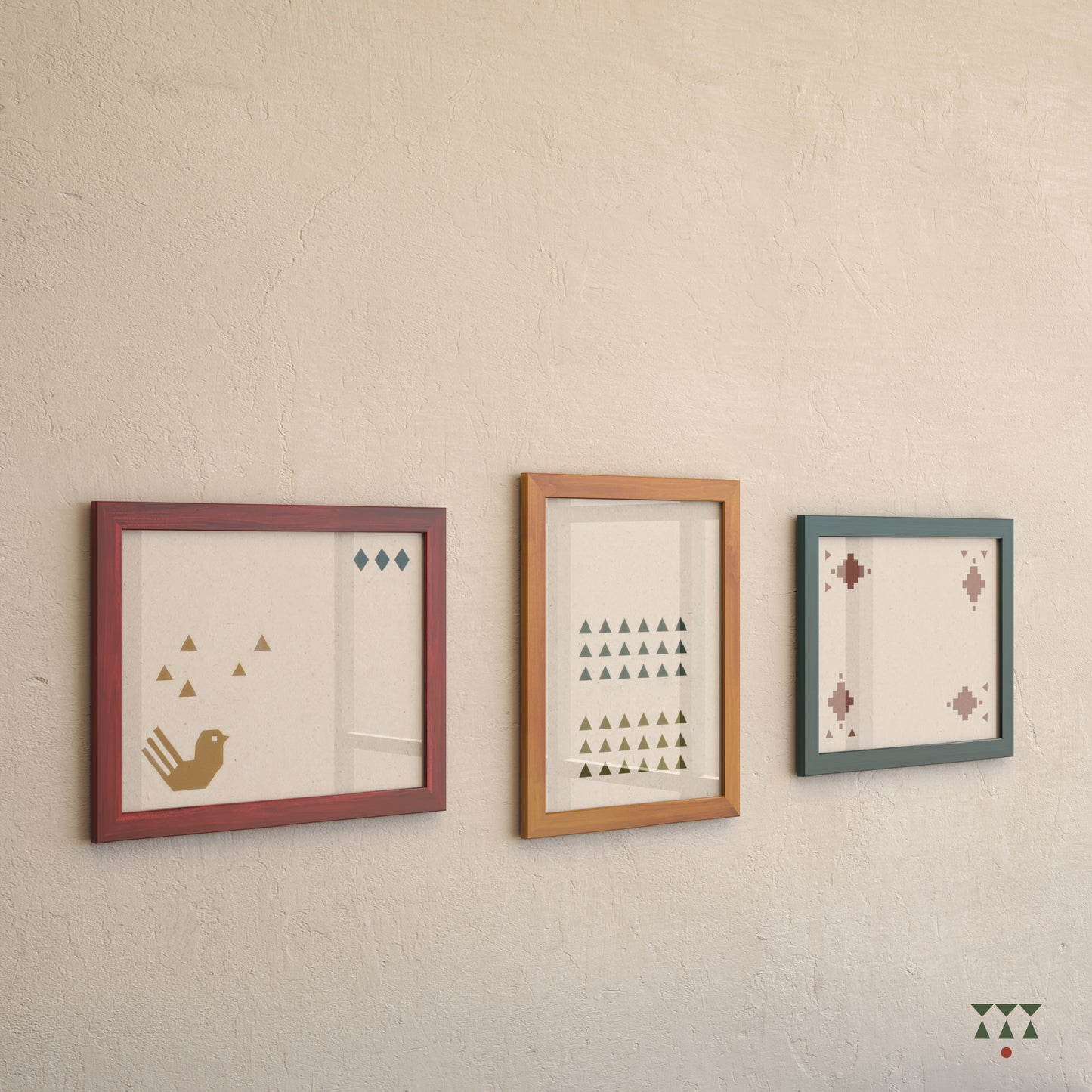 Chromatic Medley Photo Frames - Set of 3