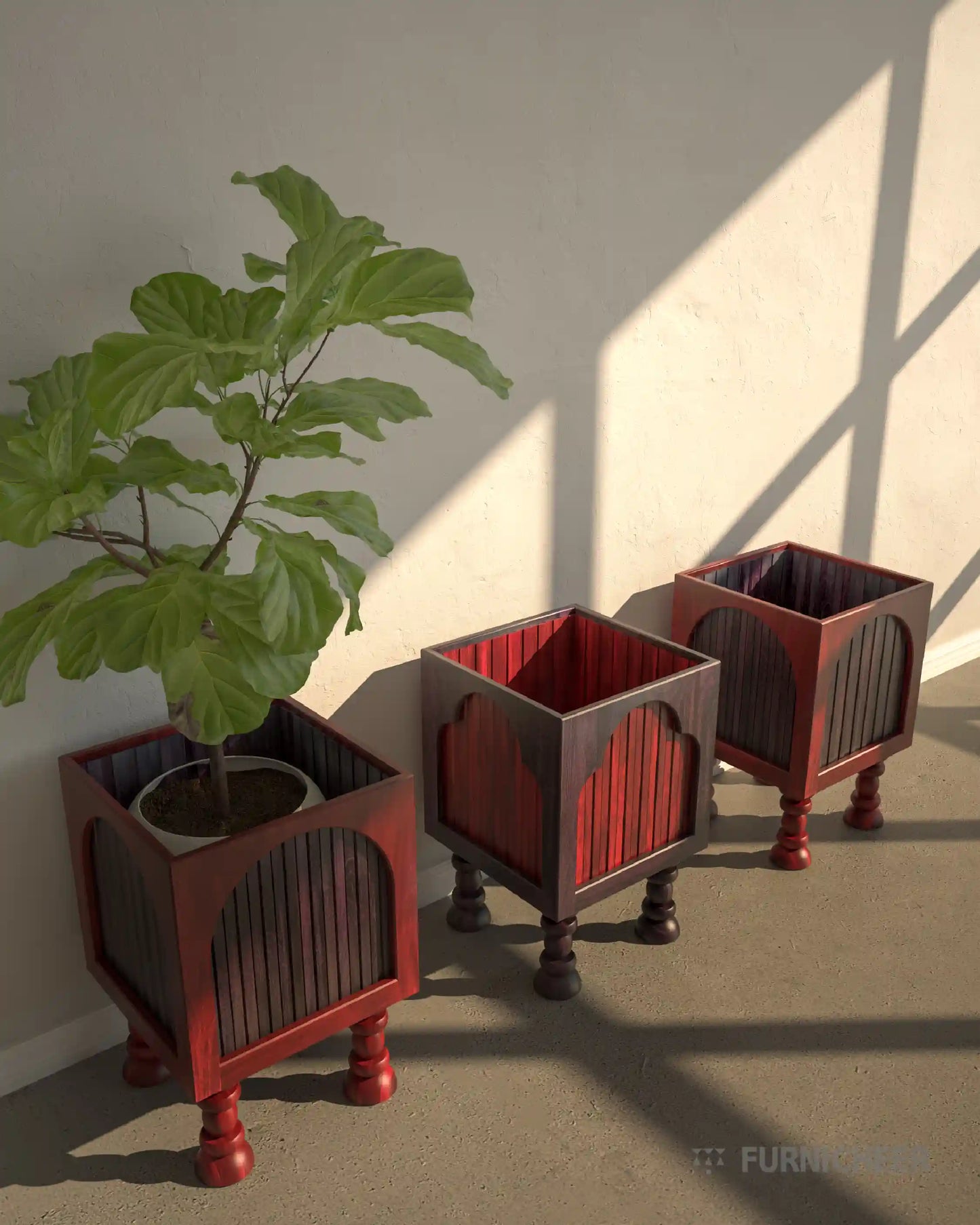 Wooden Plant Containers for Home