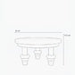 Wooden Low Rise Stool for Plants Size Diagram