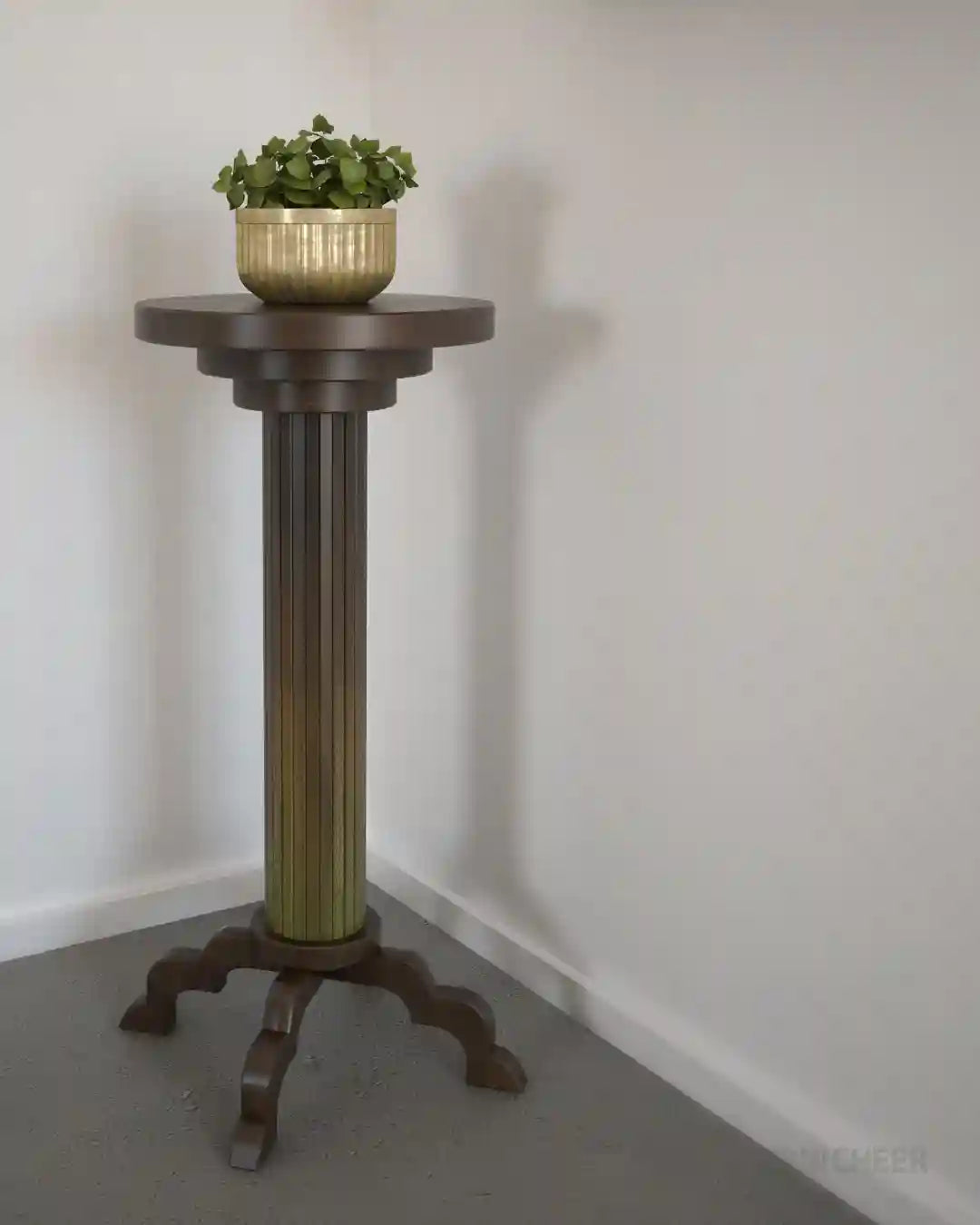 Wooden Stool for Small Pots and Décor