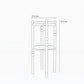 Solid Wood Tall Planter Stool Stand Size Diagram