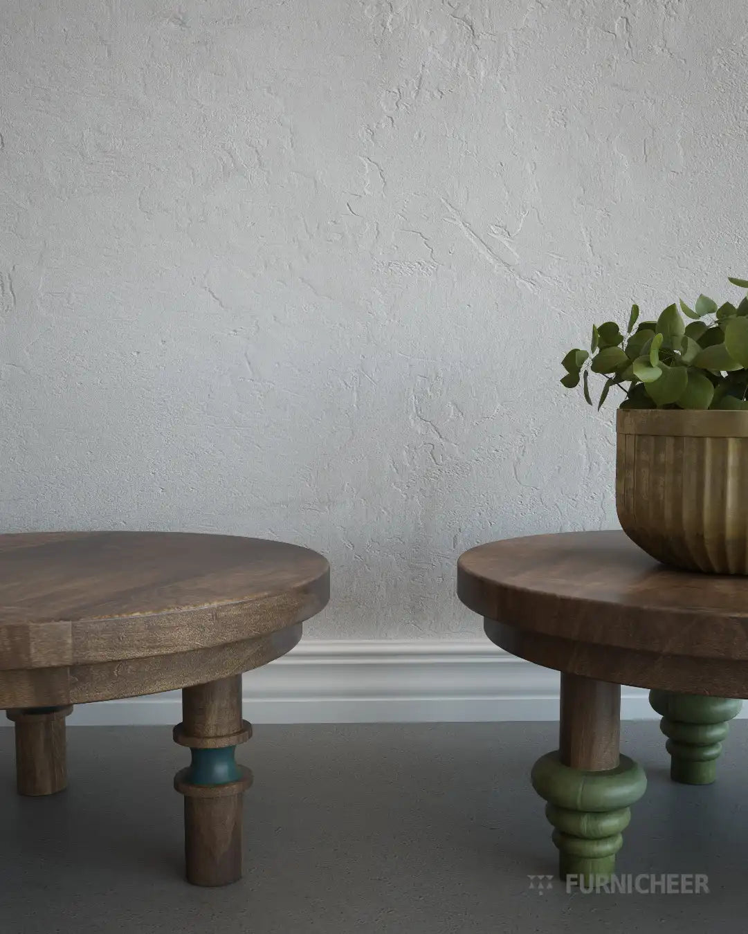 Wooden Potting Stool Planters