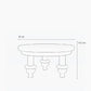 Wood Planter Stool for Indoor Plants Size Diagram