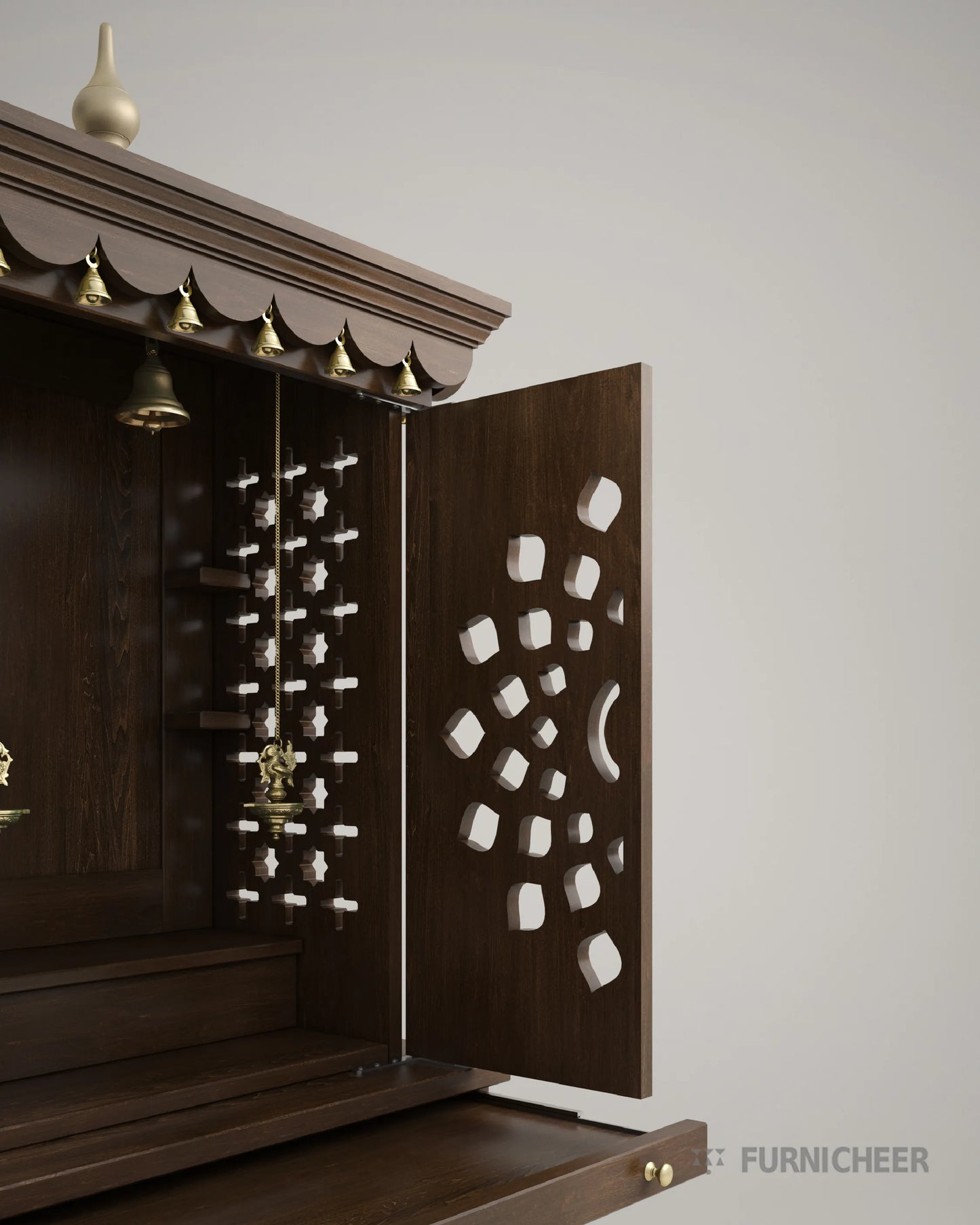 Pooja Mandir for Home with Door