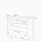 Wooden Dressers and Chests Of Drawers Size Diagram