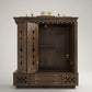 BHEEMA - Beautifully Crafted Free-Standing Puja Temple with Door, Tray, Storage and Pure Brass Accents