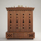 BHEEMA - Beautifully Crafted Free-Standing Puja Temple with Door, Tray, Storage and Pure Brass Accents