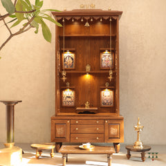 Tarun Bhimaksa | Solid Wood Pooja Mandir
