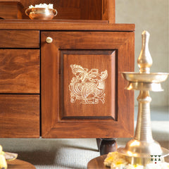 Tarun Bhimaksa | Solid Wood Pooja Mandir